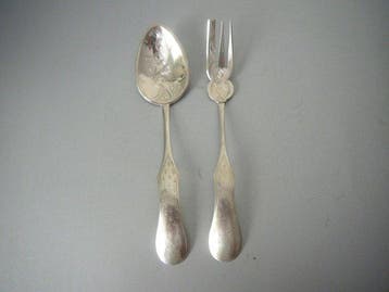 Serveergerei (2) - Zilver - 1850-1900
