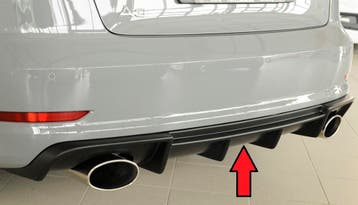 Rieger diffuser | A3 (8V): 07.12-08.16 (tot Facelift) - 5-dr, Verzenden