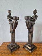 Art Deco stijl kandelaars - Set dames - Kandelaar Dames (2)