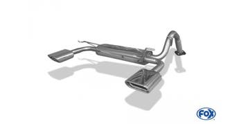 FOX Toyota Yaris XP9F achterdemper cross exit rechts/links -, Verzenden