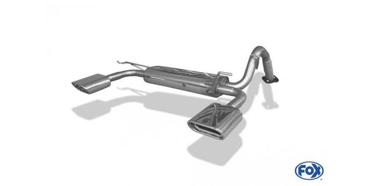 FOX Toyota Yaris XP9F achterdemper cross exit rechts/links -, Autos : Pièces & Accessoires, Systèmes d'échappement, Envoi