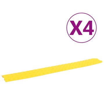 vidaXL Kabelbeschermers drempel 4 st 98,5 cm geel, Verzenden, Nieuw