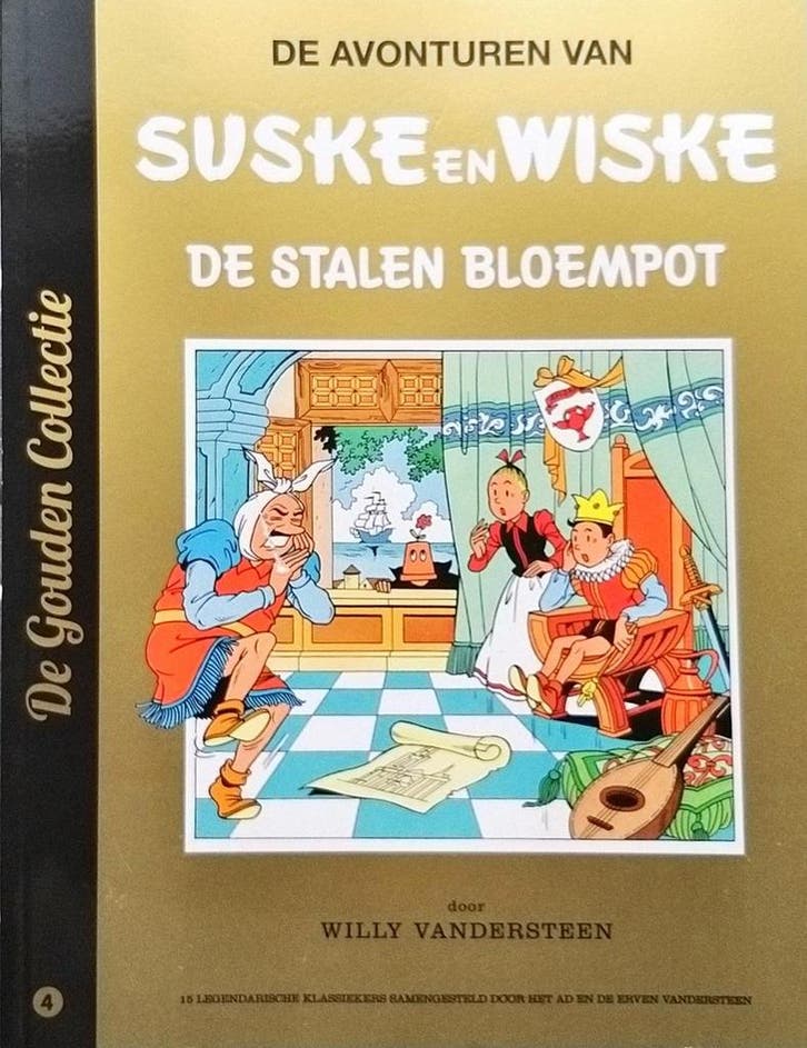 Suske en Wiske - De stalen bloempot (De gouden collectie), Livres, Littérature, Envoi