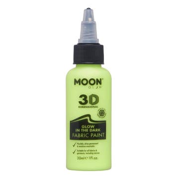 Moon Glow Glow in the Dark Fabric Paint Yellow 30ml, Hobby en Vrije tijd, Verzenden, Nieuw
