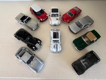 Bburago, Polistil 1:24 - Modelauto (10) - Fiat 500 Abarth,, Hobby en Vrije tijd, Nieuw
