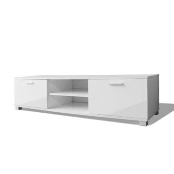 Tv-meubel 140cm wit | 59% korting | Retour deal, Verzenden