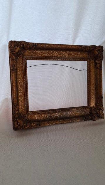 Lijst - Hout met goud verguld - Antieke lijst hout / goud