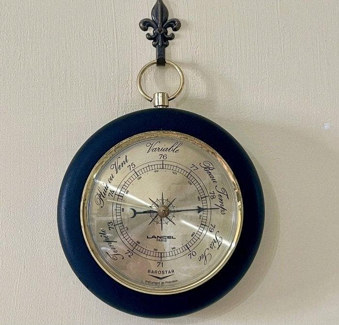 Aneroid barometer - Staal, Antiek en Kunst, Curiosa en Brocante
