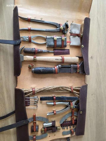 Lederen tas voor hoefsmid