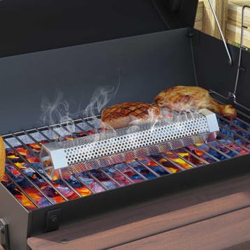 vidaXL Buitengrill Ø 40 x 80 cm Staal Zwart, Verzenden