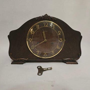 Pendule - Junghans - Hout, Glas, Metaal - 1930-1940 -, Antiek en Kunst