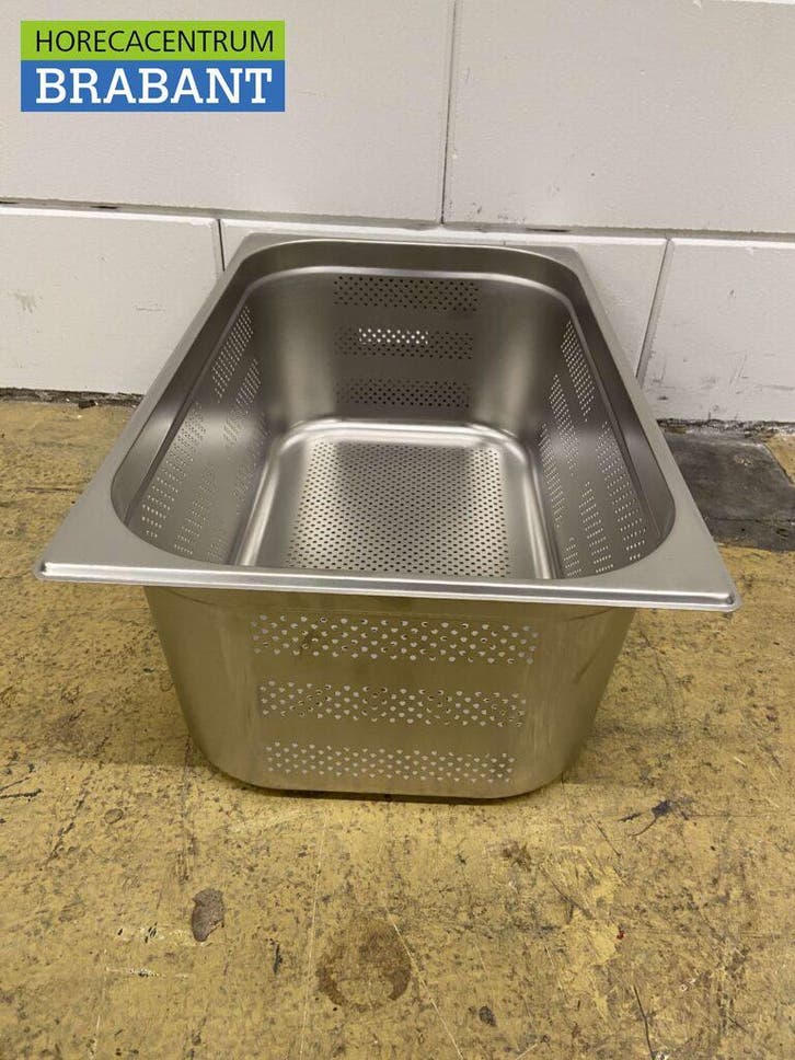 Bac gastronorme perforé en acier inoxydable GN Tray 1/1, Zakelijke goederen, Horeca | Keukenapparatuur, Verzenden
