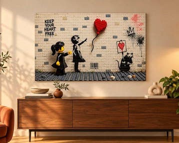 Lego Merchandise - Art - “Keep Your Heart Free – Brick &, Nieuw