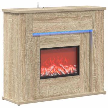 vidaXL Sfeerhaard met ledstrip Sonoma 63 x 20 x 54,5 cm, Huis en Inrichting, Verzenden, Nieuw