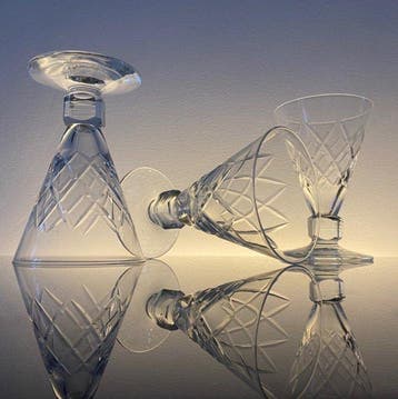 Verreries Doyen - Service de boisson (8) - Verres à vin -, Antiek en Kunst