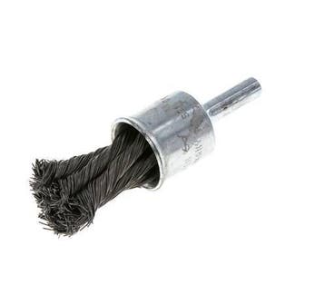 Brosse métallique 19 mm 6 mm Arbre Fil dacier 0.35 mm, Verzenden