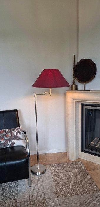 Lampadaire à bras pivotant - Métal - Sans capuche