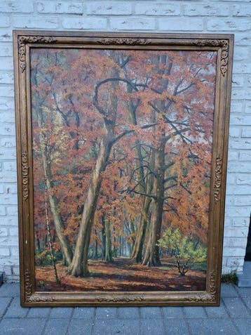 Jaak Van Wijck (1870-1946) - Herfstdroom, Antiek en Kunst, Kunst | Schilderijen | Klassiek