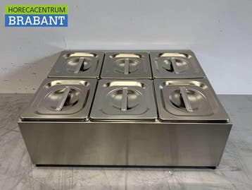 HCB RVS GN bakhouder 6 x 1/6 gastronorm GN 50 cm Horeca, Ophalen of Verzenden
