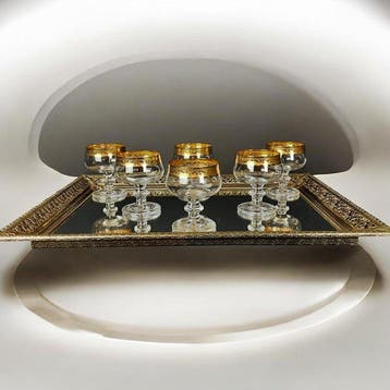 Theresienthal - Amplia Cenefa en Oro 24 ql. - Drinkservies