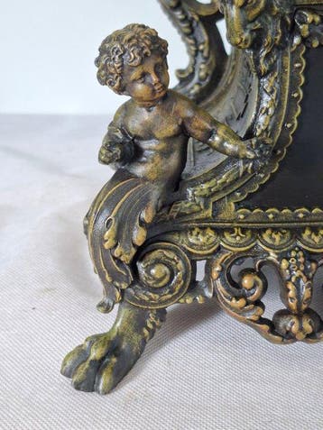 Figurale pendule - Zinklegering, Messing - 1850-1900 -