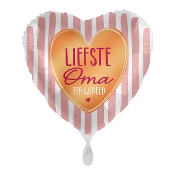 Helium Ballon Liefste Oma ter wereld, Verzenden, Nieuw