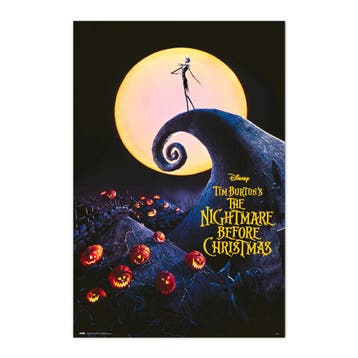 Nightmare Before Christmas Movie Poster 61 x 91 cm, Ophalen of Verzenden, Nieuw