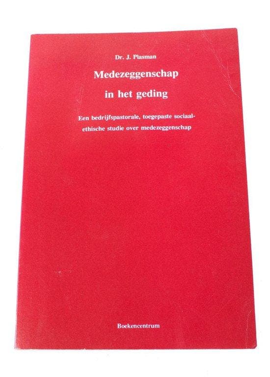 Medezeggenschap in het geding J. PLasman ISBN9023911911, Livres, Livres Autre, Envoi