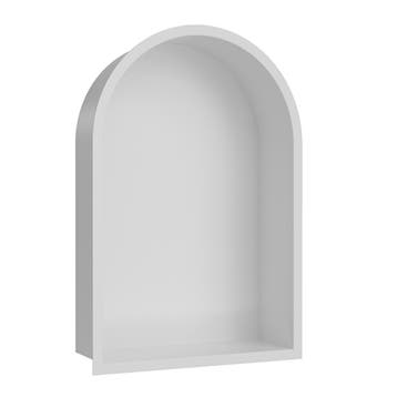 Inbouwnis Ovaal BWS Albert 30x45x10 cm Mat Wit, Ophalen of Verzenden, Bad