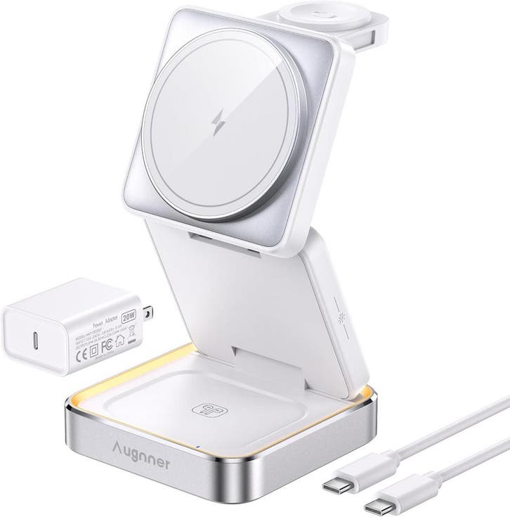Augnner 3-in-1 MagSafe lader | Retour deal | Sla je slag, Telecommunicatie, Mobiele telefoons | Toebehoren en Onderdelen, Apple iPhone