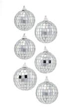 6x Discobal Ø 5 cm Klein Kerstballen Discobol Spiegelbol Ker, Ophalen of Verzenden
