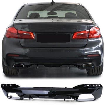 Performance Look Glans Diffuser BMW 5 Serie G30 G31 B1380, Nieuw, Achter, BMW