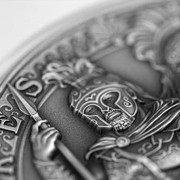 Niue. 5 Dollars 2021, Ares & Mars Winners and Heroes, 2 Oz