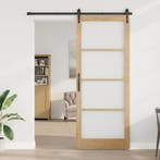 vidaXL Interne Deur ORKDAL Bruin 93 x 232 cm, Doe-het-zelf en Bouw, Deuren en Vliegenramen, Verzenden, Nieuw