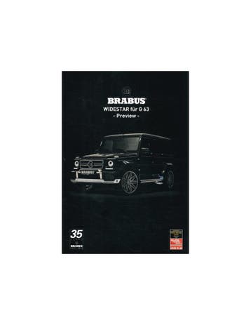 2013 BRABUS G-KLASSE BROCHURE DUITS, Nieuw