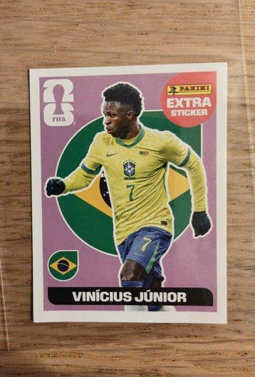Panini World Cup Jude Bellingham, Erling Haaland, Vinícius, Nieuw
