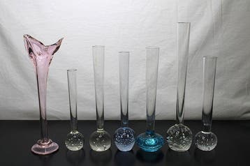 Vase (7) - Verre - Solifleurs