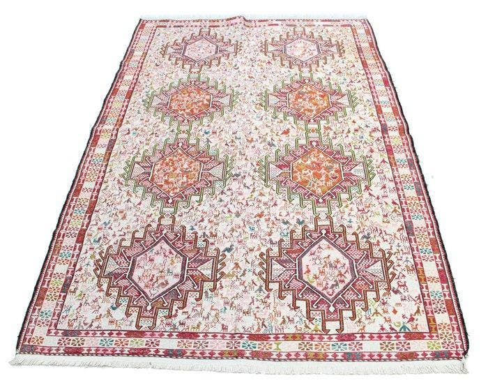 Sumach Kelim - Vloerkleed - 200 cm - 127 cm - Natuurlijke, Huis en Inrichting, Stoffering | Tapijten en Vloerkleden