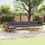 vidaXL 6 Stuk Tuinpallet Sofa Eenheden Massief Acacia Hout, Tuin en Terras, Verzenden, Nieuw