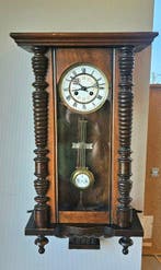 Wandklok - Kienzle - Hout, Messing, Glas - 1910-1920, Antiek en Kunst
