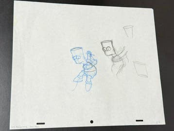 Gracie Films (1992) - Dessin danimation original de Bart, Nieuw in verpakking