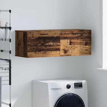 vidaXL Wandkast 100 x 36,5 x 35 cm Bewerkt hout Oudhout, Verzenden