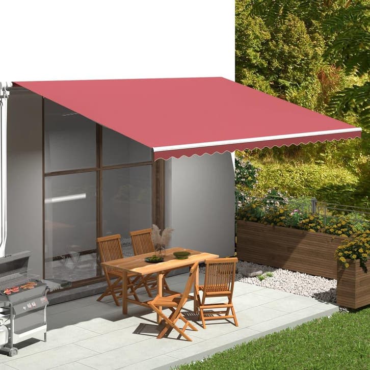 vidaXL Vervangingsdoek voor luifel 5x3,5 m polyester, Jardin & Terrasse, Protection solaire, Envoi