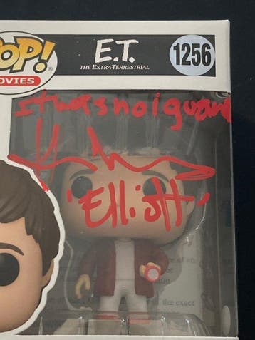 Funko - Funko Pop - #1256 Henry Thomas Elliot ET  - Signed