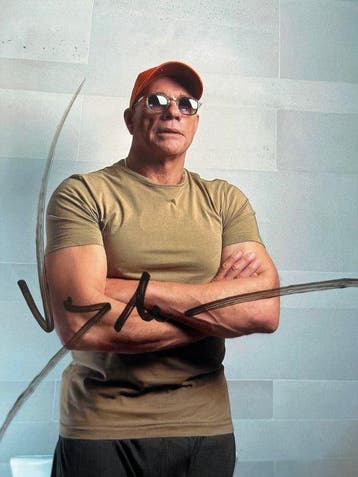 Van damme Jean Claude - Photo dédicacée Van Damme 2024, Nieuw