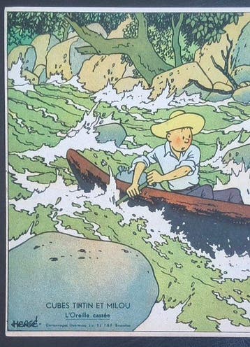 Tintin - Prent blokkendoos Dubreucq - 1 Album, Prent - EO -