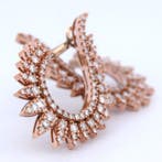 Boucles doreilles - 18 carats Or rose - 2.90ct. tw. Diamant, Bijoux, Sacs & Beauté, Boucles d'oreilles