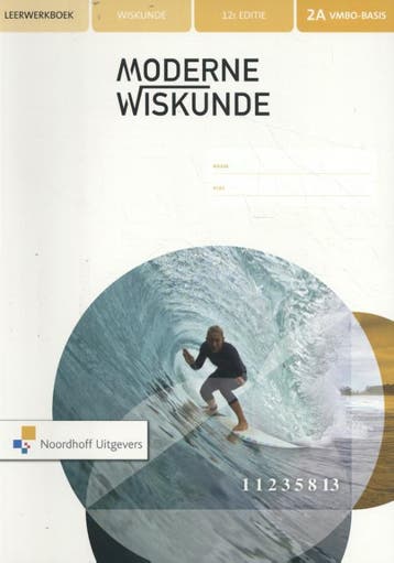 2A vmbo-basis / Moderne Wiskunde / leerwerkboek Wanda Boele, Verzenden, Zo goed als nieuw, Wanda Boele