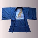 Zeldzame haori in grote maat - handgeschilderd gouden