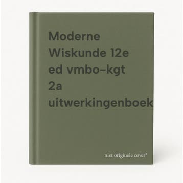 Moderne Wiskunde 12e ed vmbo-kgt 2a uitwerkingenboek, Boeken, Verzenden, Gelezen